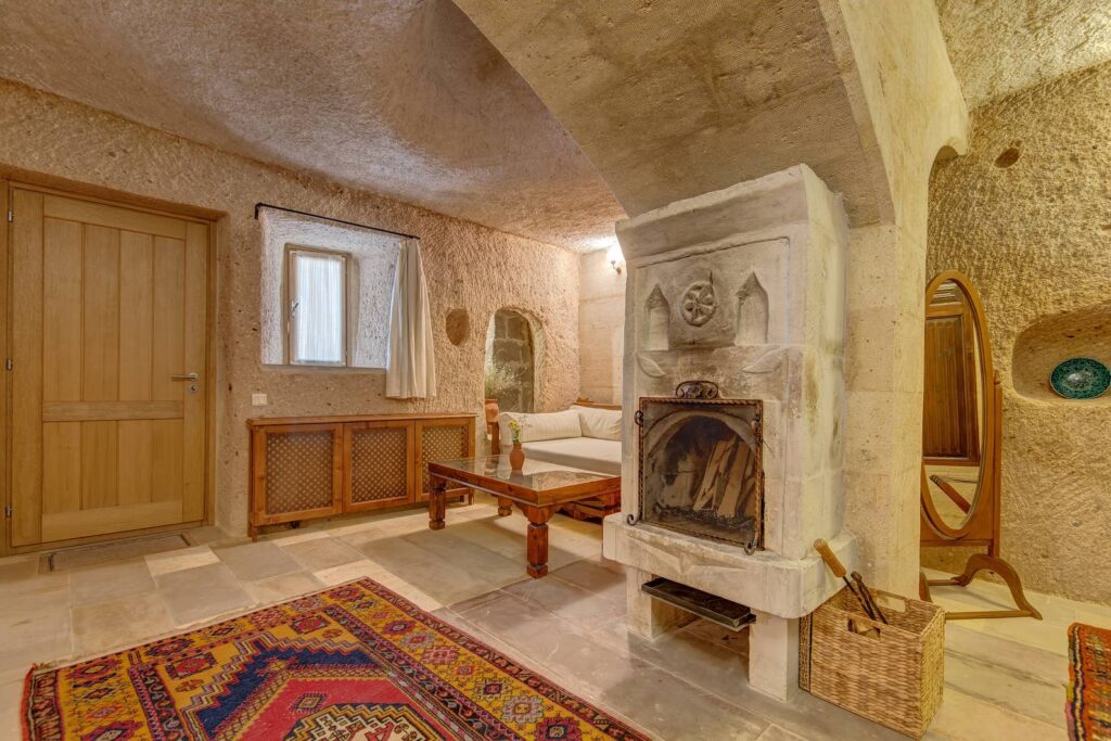cappadocia junior suite with fireplace