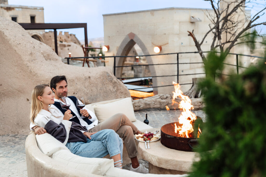 taskonaklar’da manzaralı avlular