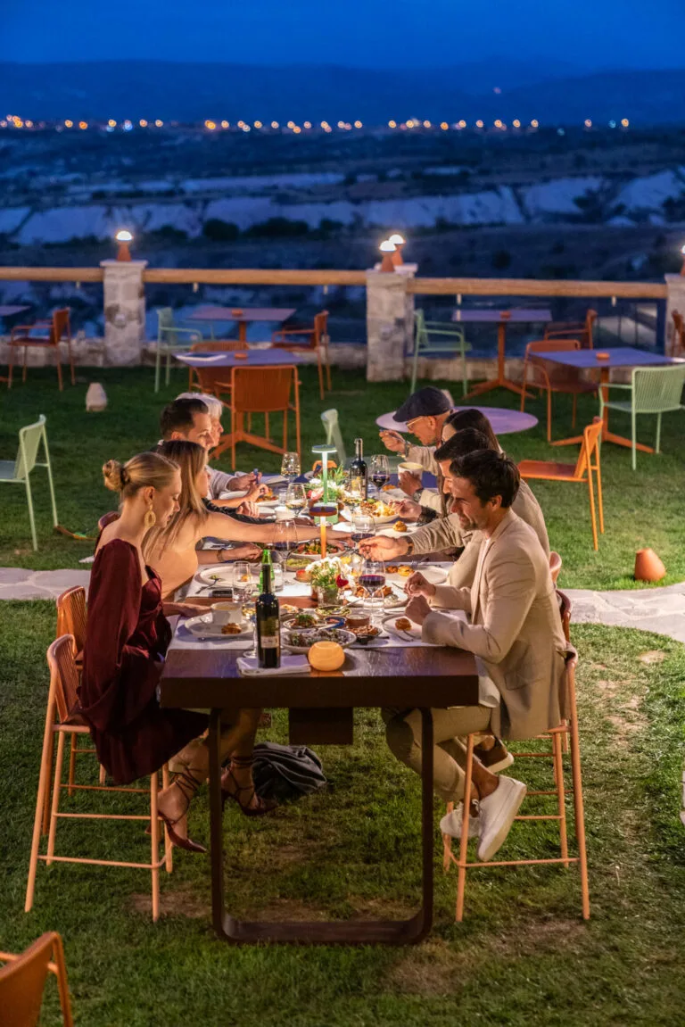 kapadokya restoran manzara