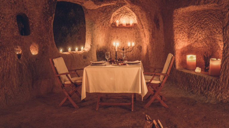dinner in the cave
