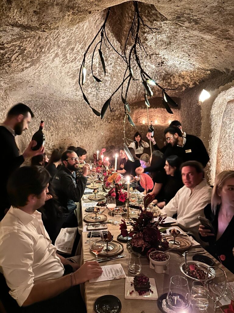 cappadocia wedding dinner in a cave