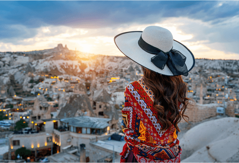 marriage proposal at sunrise in cappadocia