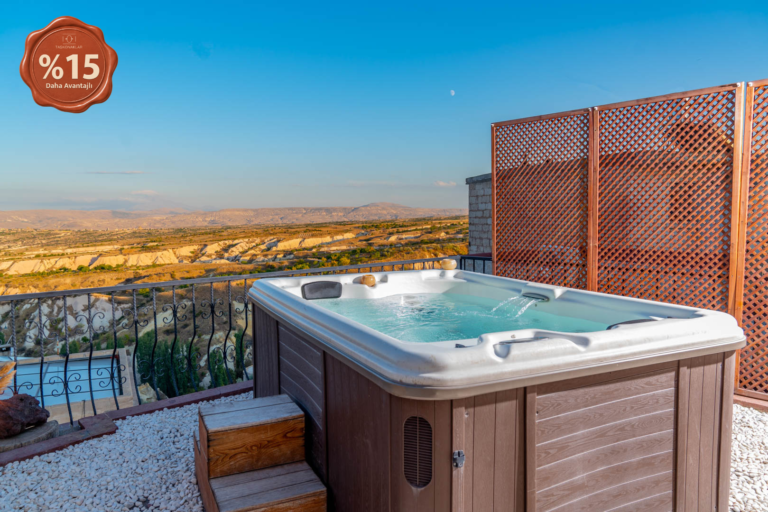 habitación deluxe terraza con jacuzzi y chimenea